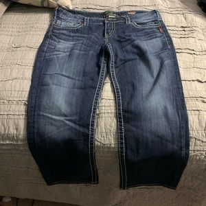 Silver jeans capri